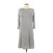 Philosophy Republic Clothing Casual Dress - Sweater Dress: Gray Marled Dresses - Women's Size Medium