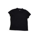 Lands' End Active T-Shirt: Black Solid Sporting & Activewear - Kids Boy's Size 6