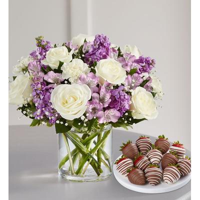 1-800-Flowers Everyday Gift Delivery Lovely Lavender Medley W/ Strawberries Xl