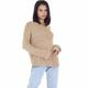 BRAVE SOUL Health Damen Pullover LK-248HEALTH TAUPE