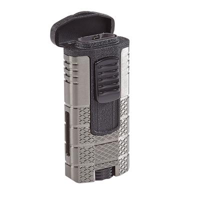 Xikar Tactical Triple Lighter Gun Metal & Black - Gun Metal/Black