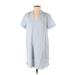 Lush Casual Dress - Shirtdress: Blue Dresses - Women's Size Small