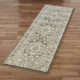 Phaedra Traditional Medallion Woven Runner Rug Gray 27 x 90 Runner