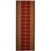 Custom Size Runner Rug Skid Resistant Backing Red Southwestern Kilim Design Pick Your Own Size Rug Runner Cut to Size Roll Runner Rugs By Feet Customize in USA Facility