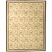 Aubusson Weave 973326 8 x 10 ft. Rouen Flat Woven Area Rug Ivory