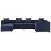 Lounge Sectional Sofa Set Fabric Blue Navy Modern Contemporary Urban Design Outdoor Patio Balcony Cafe Bistro Garden Furniture Hotel Hospitality