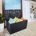 OverPatio 120gal Storage Deck Box Storage for Patio Furniture Lockable Seat Waterproof Black