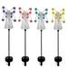 Angel Solar Garden Stake Light Decorated With Flower Wings & Energy Efficiency Outdoor Decorations For Patios Lawns Gardens
