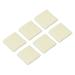 Uxcell 8x8cm Sport Wrist Bands Terry Absorbent Athletic Sweatband Beige 6 Pack