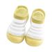 Dadaria Girls Knee High Socks 3Months-3Years Toddler Baby Boys Girls Cute Fashion Stripe Hollow Out Breathable Soft Non-slip Toddler Shoes Socks Yellow 2 Years Girls