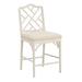 Dayna Stools - Rubbed White/Sandberg Parchment, Counter Stool 25"H - Ballard Designs - Ballard Designs