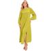 Plus Size Women's Bell-Sleeve Maxi Dress by June+Vie in Light Moss (Size 14/16)