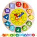 Baby Teaching Time Toys Color Sorting Early Educational Toys Clock Animal Puzzle Montessori Early Learning Gift for 1 2 3 Year Old Toddler Baby Kids