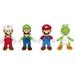 Super Mario Plush Collectible Toy 4-Pack Mario Luigi Fire Mario and Green Yoshi