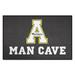 Black/White 42.5 x 33.75 x 0.25 in Area Rug - FANMATS Appalachian State Mountaineers Man Cave Tailgater Rug | 42.5 H x 33.75 W x 0.25 D in | Wayfair