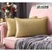 SR-HOME Pack Of 2 Decorative Throw Pillow Cover Soft Pillowcase Solid Square Cushion Case For Sofa Bedroom Car | 12 H x 20 W in | Wayfair