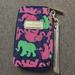 Lilly Pulitzer Accessories | Lilly Pulitzer Elephant Print Id Holder Wallet Wristlet. | Color: Blue/Pink | Size: Os