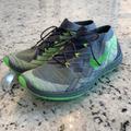 Nike Shoes | Nike 3.0 Barefoot Ride Mens Running Size 10 | Color: Gray/Green | Size: 10