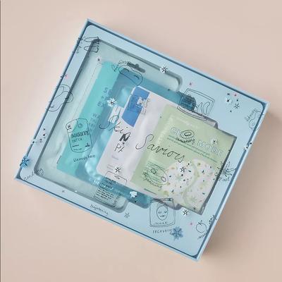 Anthropologie Skincare | Anthropologie Skin Savor Face Mask Gift Set Beauty Christmas Skin Care | Color: Blue/Cream | Size: Os