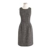 J. Crew Dresses | J.Crew Herringbone Petite Pleated Tweed Office Formal Business Casual Dress Wool | Color: Black/Gray | Size: 0p