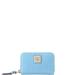 Dooney & Bourke Bags | Dooney & Bourke Saffiano Large Zip Around Credit Card Case Wallet - Sky Blue | Color: Blue | Size: Os