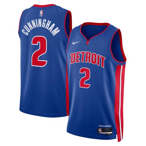 Detroit Pistons Nike Icon Edition Swingman Trikot – Blau – Cade Cunningham – Jugend