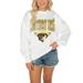 Women's Gameday Couture White Southern Miss Golden Eagles Drop Shoulder Fleece Pullover Sweatshirt