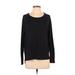 Old Navy Pullover Sweater: Black Color Block Tops - Women's Size Small