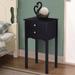 Gymax Side Table End Accent Table Night Stand W/ 2 Drawers Furniture