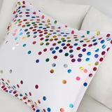 Intelligent Design Cora Rainbow Iridescent Metallic Dot Duvet Cover Set (Insert Excluded)