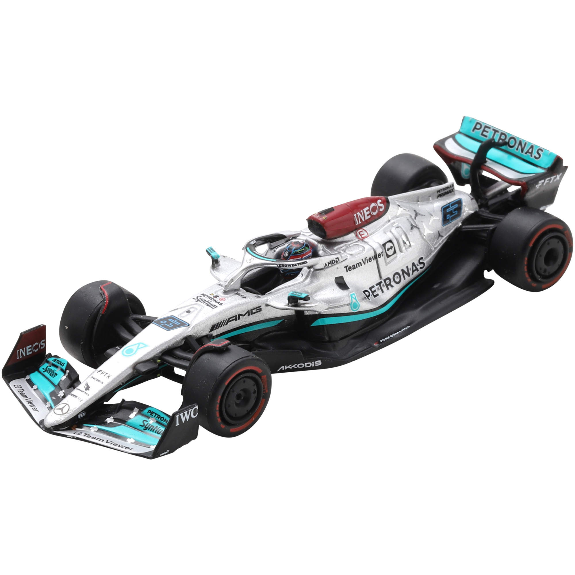 Mercedes AMG Petronas F1 Nr.63 George Russell 1:64 Modell Image