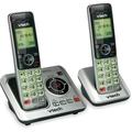 VTech CS6629-2 DECT 6.0 Expandable Cordless Phone with Answering System and Caller ID/Call Waiting Silver with 2 Handsets - Cordless - 1 x Phone Line - 2 x Handset - Speakerphone - Answering Machine
