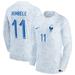 Men's Nike Ousmane Dembele White France National Team 2022/23 Away Breathe Stadium Replica Long Sleeve Jersey