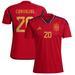 Men's adidas Daniel Carvajal Red Spain National Team 2022/23 Home Replica Jersey