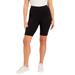 Plus Size Women's Classic Bike Shorts by June+Vie in Black (Size 10/12)