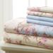 6-pc Traditional Floral Sheet Set by BrylaneHome in Beige Floral (Size FULL)