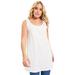 Plus Size Women's Scoopneck One + Only Tunic Tank by June+Vie in White (Size 30/32)