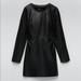 Zara Dresses | Leather Dress | Color: Black | Size: M