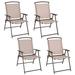 Arlmont & Co. Lauriano Folding Patio Dining Armchair Sling, Steel in Black | 36 H x 23 W x 26.5 D in | Wayfair A4F9F4620DBE4AB08B28E56685BA6DC7