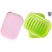 Rebrilliant Soap Dish Plastic in Pink/Green | 1.9 H x 4.6 W x 3.4 D in | Wayfair 7B3D6F5C26B542A7BF8B67A5FA7ACBAF