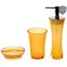 Latitude Run® 3 Piece Bathroom Accessory Set Resin in Orange | 32.5 H x 9.1 W x 9.1 D in | Wayfair E49E537EC7AF451084D31187D3311870