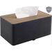 Latitude Run® High-End Fashion PU Leather Tissue Box Cover in Black | 4.33 H x 9.84 W x 5.31 D in | Wayfair 8F40EBF3A7EA4E7EAE8C9476532102D7