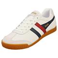 Gola Classics Mens Harrier Leather Trainers - White/Navy - 9 UK