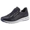 Sneaker ARA "OSAKA", Damen, Gr. 6,5, blau, Glattleder, unifarben, sportlich, Schuhe, mit Reißverschluss, H-Weite, Freizeitschuh, Halbschuh, Schnürschuh