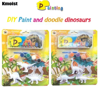 Kmoist – peinture de graffitis de dinosaures peints à la main Science et éducation pour enfants 3