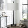 Uttermost Counteract Aged Black Metal Table Lamp