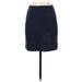 J.Crew Factory Store Casual Mini Skirt Mini: Blue Print Bottoms - Women's Size 00