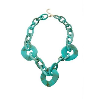 Boston Proper - Turquoise Blue - Chain Link Necklace - One Size