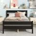 Full Size Bed Platform Bed Wood Slatted Frame Bed with Headboard and Footboard