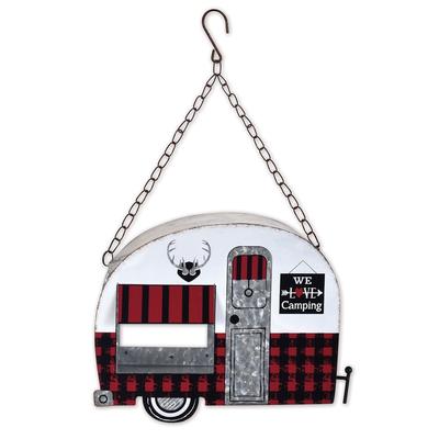 Buffalo Plaid Camper Bird Feeder